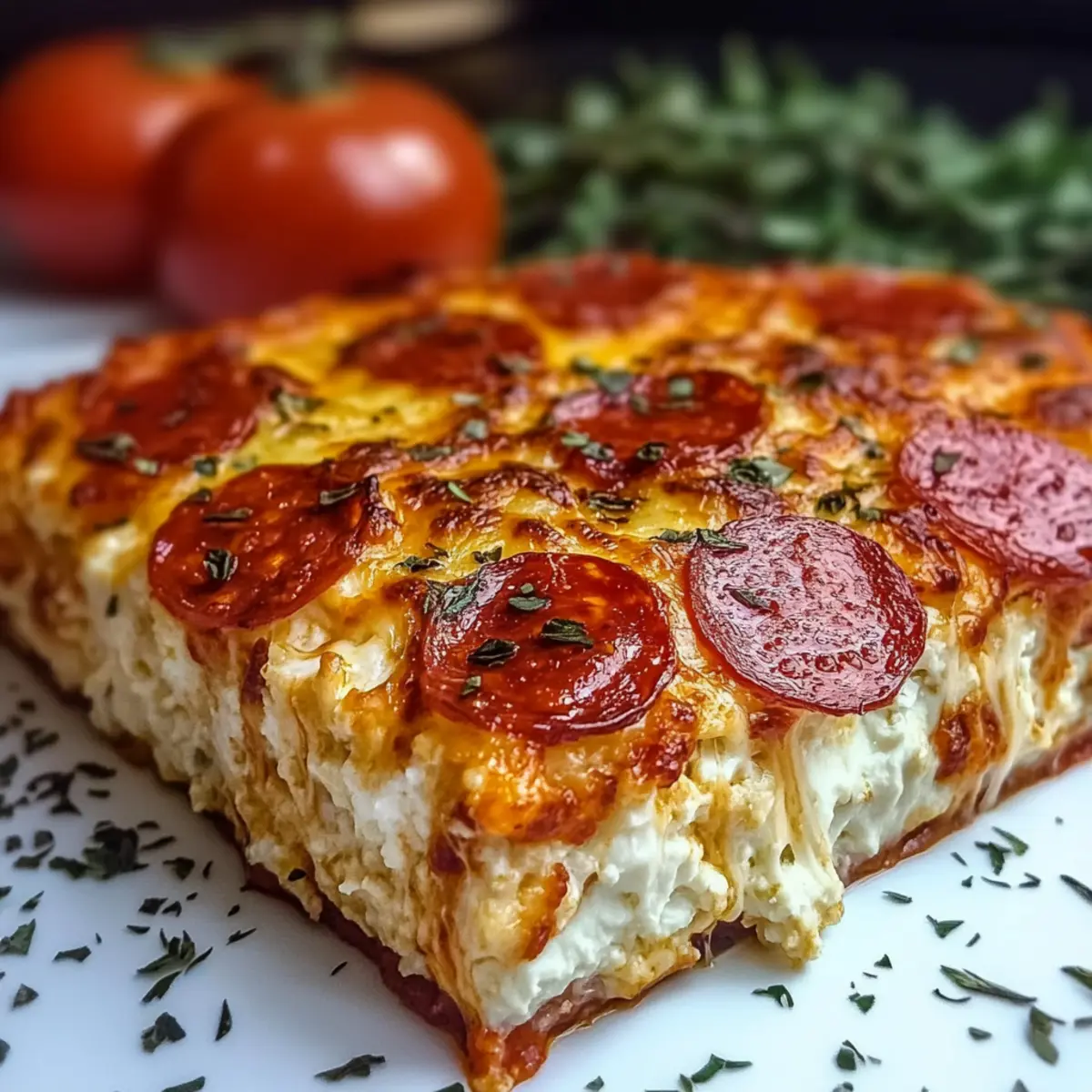 Pizza Style Cottage Cheese Bake