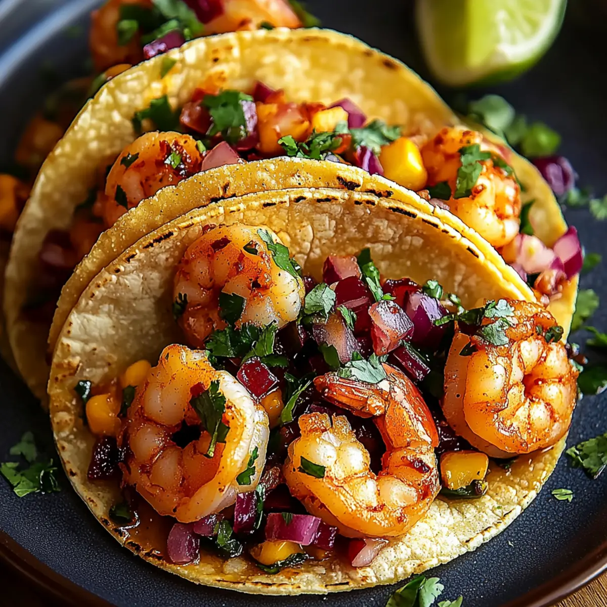 Honey Chipotle Shrimp Tacos
