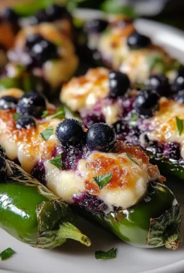 Blueberry Brie Jalapeño Poppers