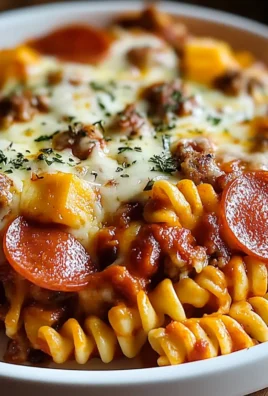 Crockpot Pizza Casserole