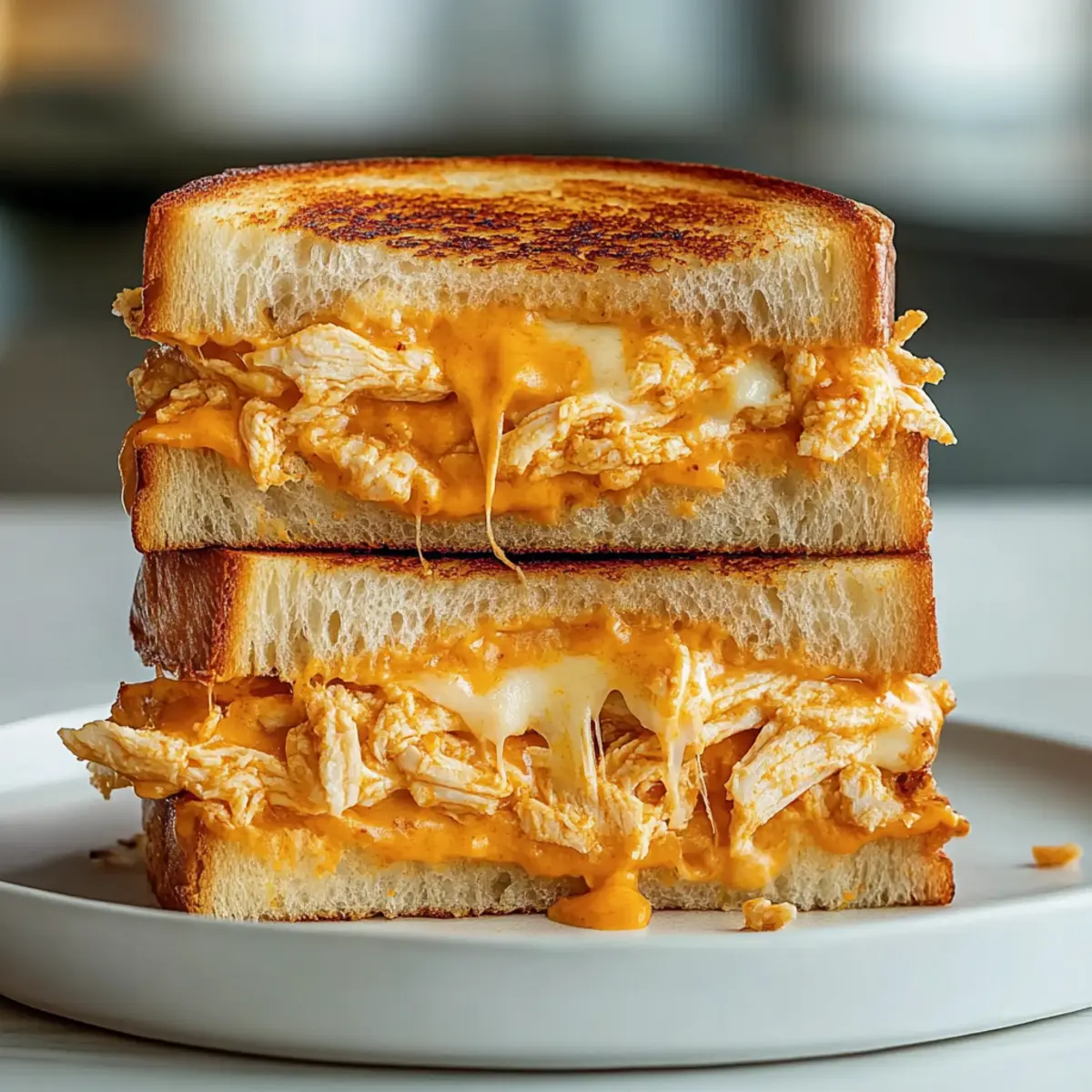 Buffalo Chicken Grilled Cheese
