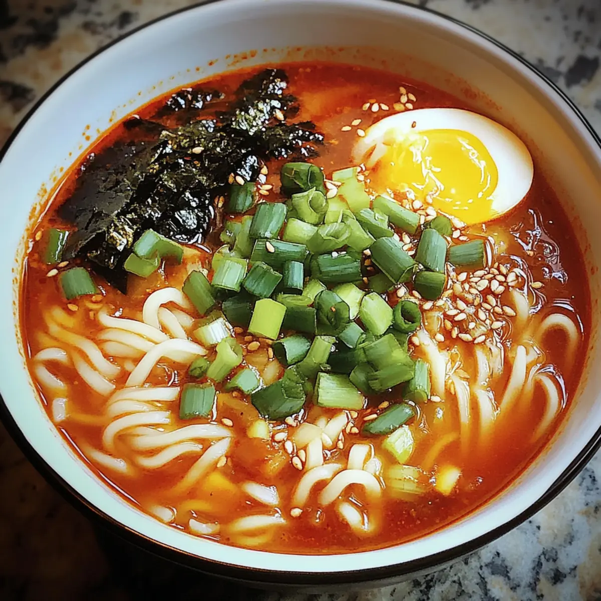 Spicy Gochujang Noodle Soup