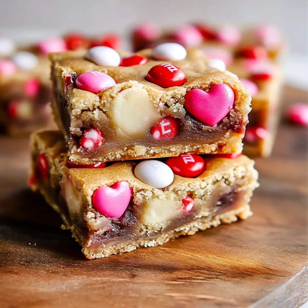 Thick Valentine M&M Bars