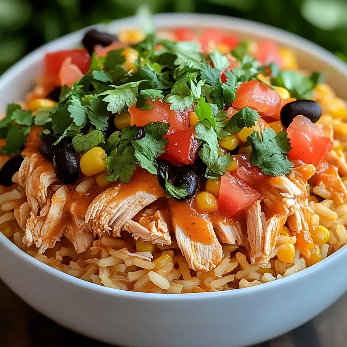Southwest Crock Pot Chicken and Rice