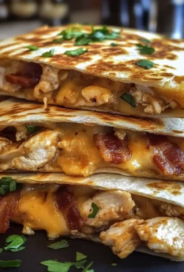 Bacon Chicken Chipotle Ranch Quesadillas