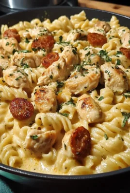 Creamy Pepper Jack Chicken & Sausage Pasta
