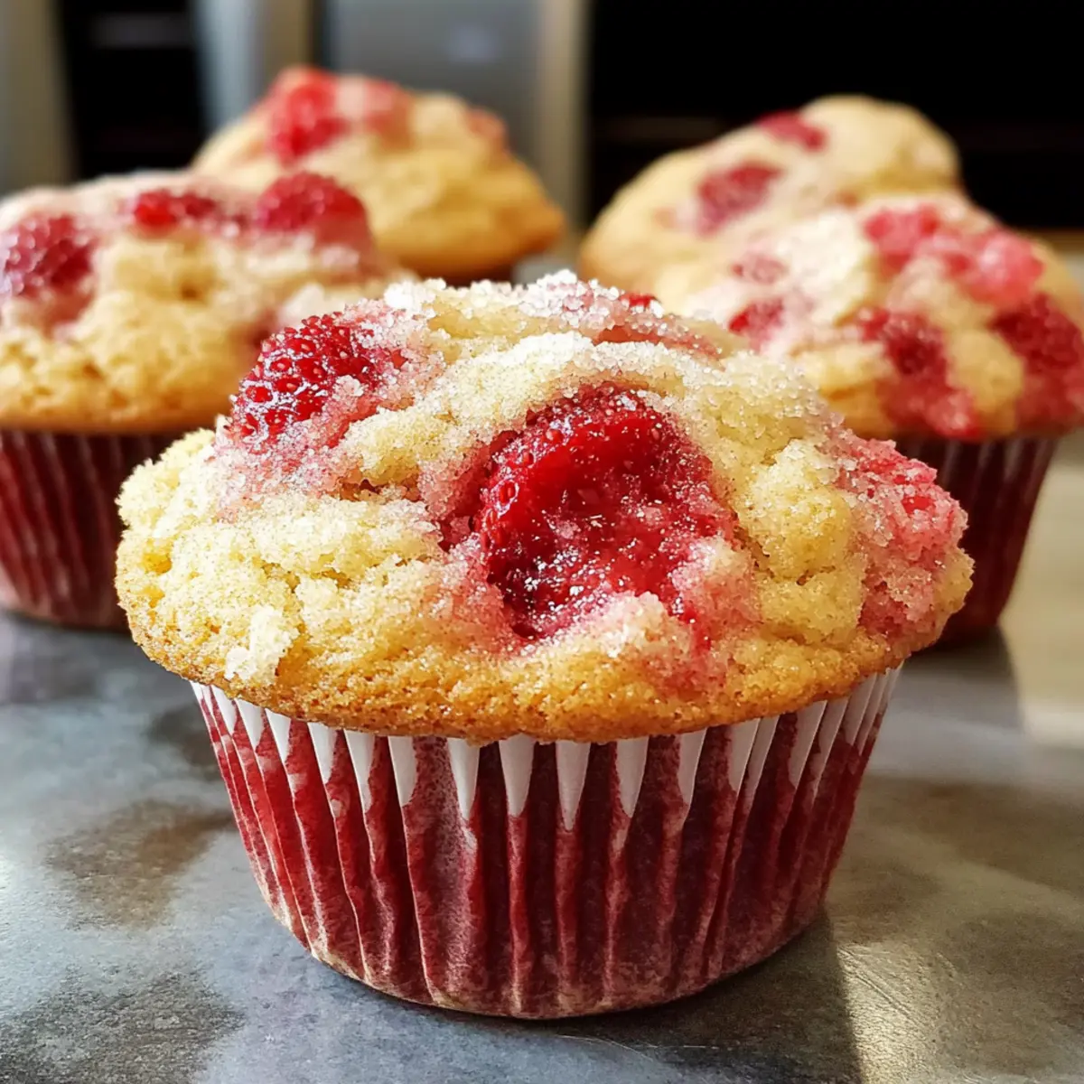 Double Strawberry Muffins