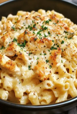 Crockpot Garlic Parmesan Chicken Pasta