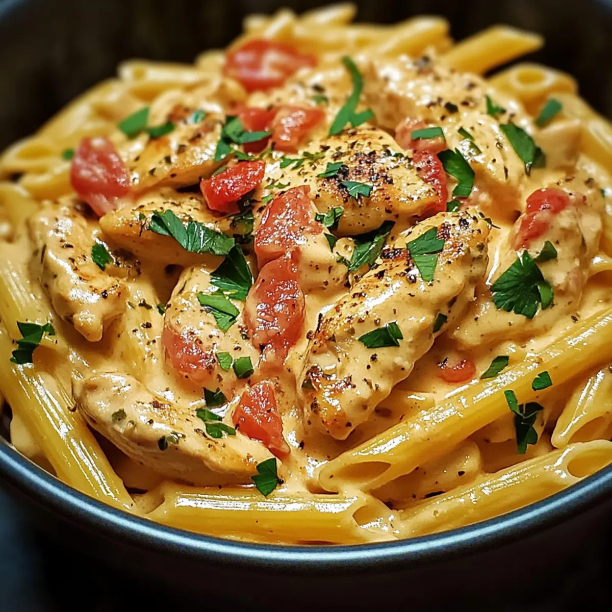 Slow Cooker Cheesy Chicken Penne