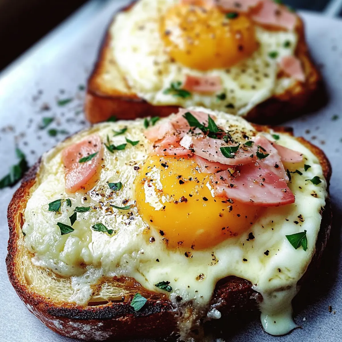Croque Madame Toast