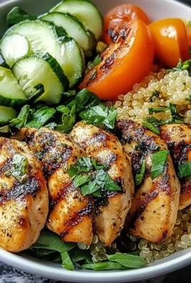 Lemon Herb Grilled Chicken Quinoa Bowl