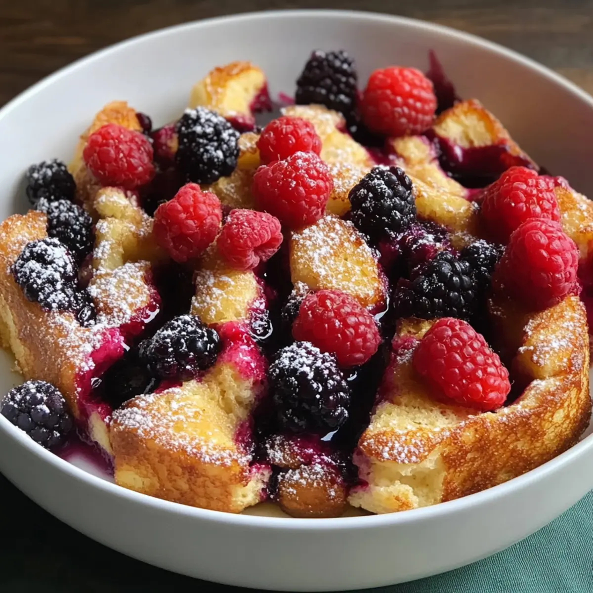 Triple Berry French Toast Bake