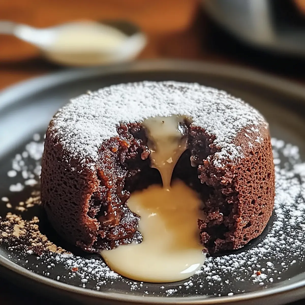 Hojicha Lava Cake