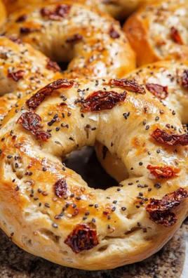 Sourdough Sun Dried Tomato Bagels