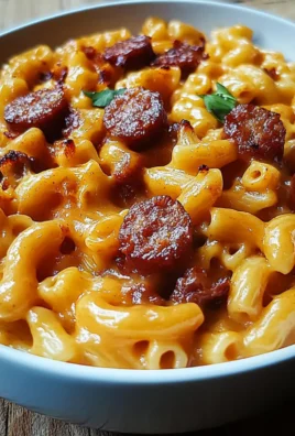 Spicy BBQ Cheddar Mac with Smoked Sausage