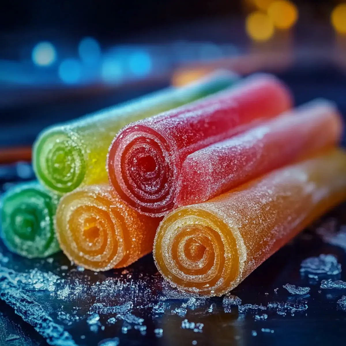 Sweet & Sour Vodka Rainbow Rollups