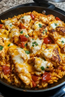 Queso Chicken & Rice Skillet