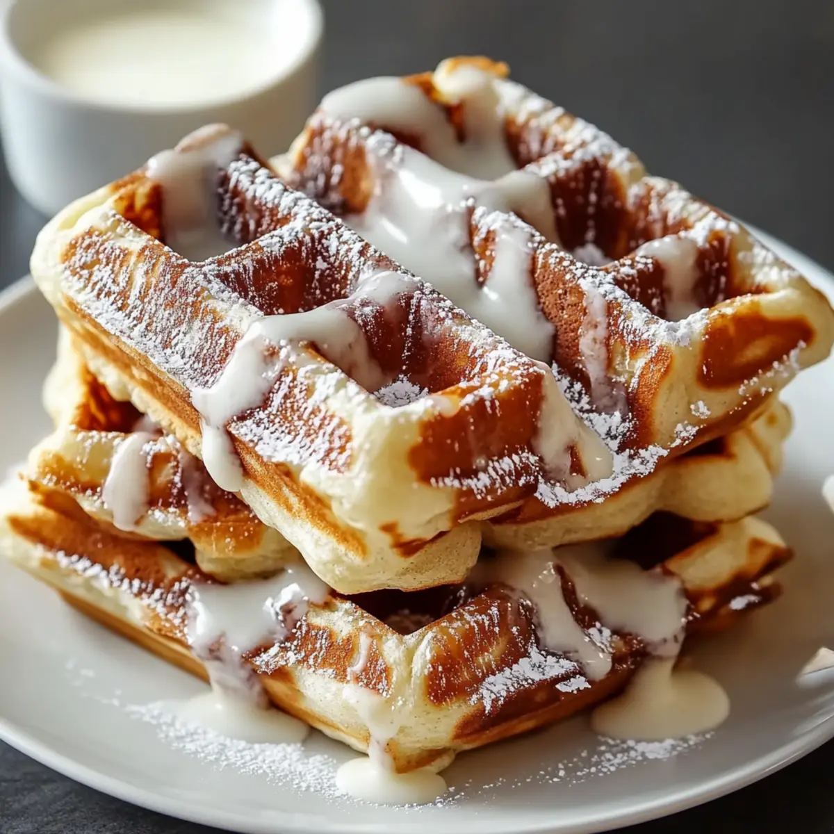 Cinnamon Roll Waffles