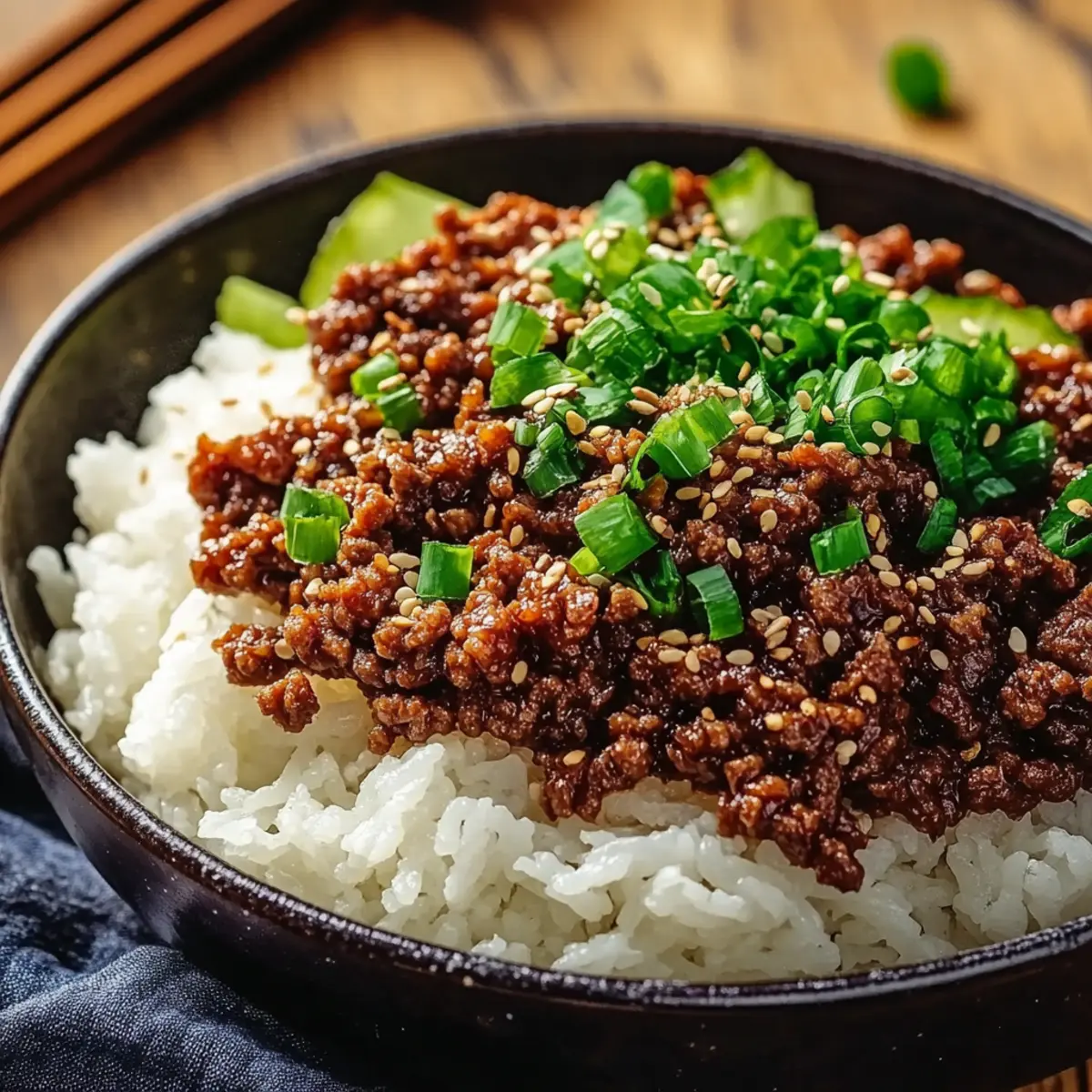 Korean Ground Beef Bowl