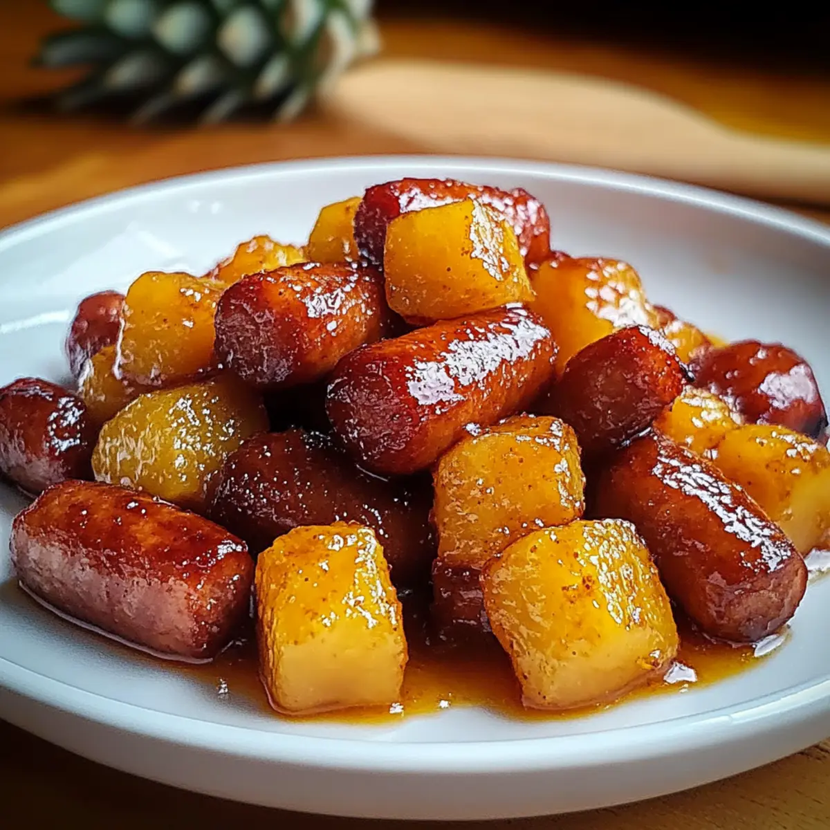 Pineapple Brown Sugar Mississippi Lil' Smokies Bites